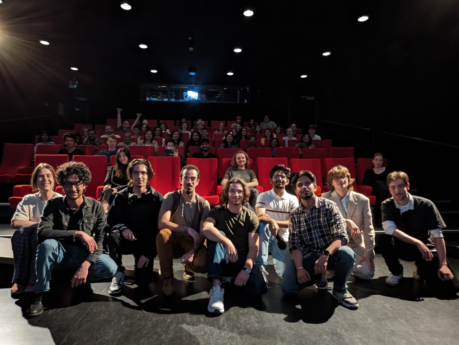 Cast and crew with audience at Cinema Zed